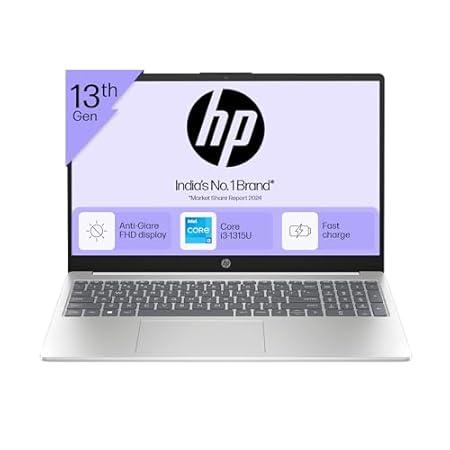 HP 15, 13th Gen Intel Core i3-1315U (8GB DDR4, 512GB SSD) FHD Anti-Glare Micro-Edge, 15.6"/39.6cm, Windows 11, MS Office 21, Grey, 1.59kg, fd0129TU, Intel UHD Graphics, 1080p FHD Camera Laptop